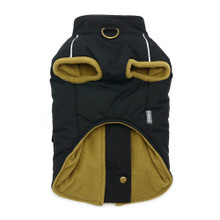 Black Pocket Runner Dog Coat