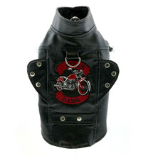 Biker Dawg Dog Jacket - Black