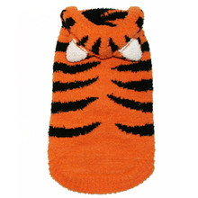 Chenille Tiger Hoodie Dog Sweater