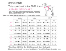 Sweater Dog Sweater Size Chart