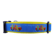Dog Collar - Surfboards -  3/4 & 1 1/4