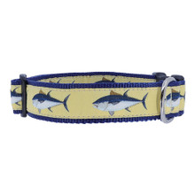Dog Collar - Atlantic Blue Fin Tuna -  3/4 & 1 1/4