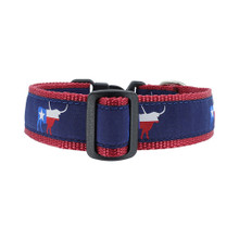 Texas Longhorn 3/4 & 1.25 inch Dog Collar, Harness