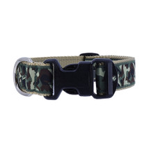 Dog Collar - Green Camo -  3/4 & 1 1/4
