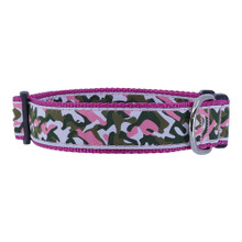 Dog Collar - Pink Camo -  3/4 & 1 1/4