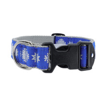 Dog Collar - Snowflakes -  3/4 & 1 1/4