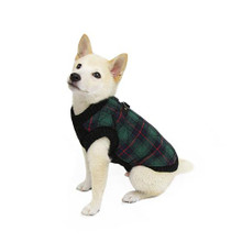 Red Plaid Bomber Dog Vest Jacket