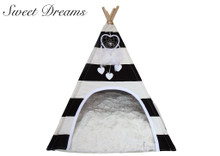 Sweet Dreams TeePee Dog Bed