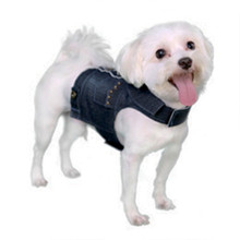 Miles Denim Dog Harness Vest