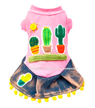 Designer Cactus Dog Dress