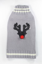 Reindeer Dog Sweater - Chocolate