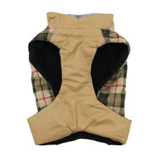 Beige Plaid Alpine All Weather Dog Coat - 3XL