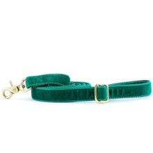 Emerald Green Swiss Velvet Dog Leash