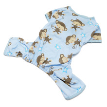 Blue Monkey Dog Pajamas