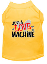 Just a Love Machine Screen Print Dog Shirt / Tank - 14 Color