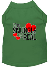 The Snuggle is Real Screen Print Dog Shirt / Tank - 14 Color