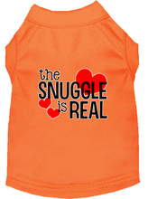 The Snuggle is Real Screen Print Dog Shirt / Tank - 14 Color