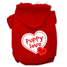 Puppy Love Screen Print Dog Hoodie - 9 Colors