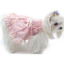 Hearts & Tarts Corsette Hand-Smocked Dog Dress