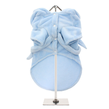Plush Blue Pet Dog Robe