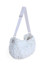 Victorian Luxury Pet Dog Messenger Sling - White