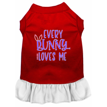 Every Bunny Loves Me Screen Print Dog Dresses - More Colors