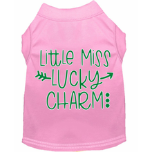 Little Miss Lucky Charm Screen Print Dog Shirt / Tank - 6 Colors
