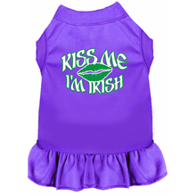 Kiss Me I'm Irish Screen Print Dog Dress - 8 Colors