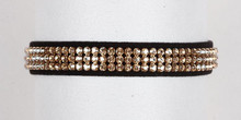 Golden Shadow Crystal 3 Row Collars