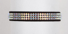 Aurora Borealis Crystal 3 Row Collars