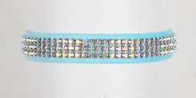 Aurora Borealis Crystal 3 Row Collars