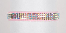 Aurora Borealis Crystal 3 Row Collars