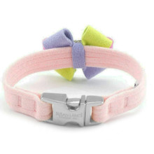 Madison Bow Dog Collar & optional Leash