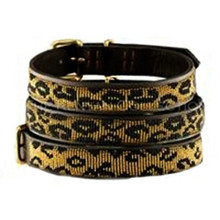 Leopard African Beaded Collar & Leash Collection