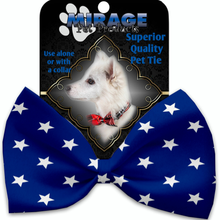 Blue Stars Pet Dog Bow Tie