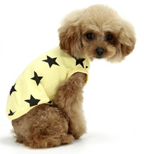 Puppy Angel Star Sleeveless Doggie T-shirts - Yellow