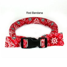 Too Cool Cooling Dog Collars -Red Bandana