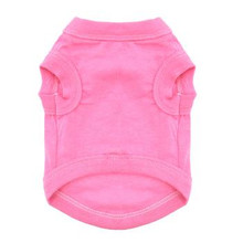 100% Plain Cotton Dog Tanks - Carnation Pink