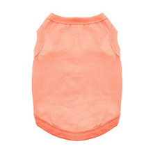 100% Plain Cotton Dog Tanks - Coral, XS