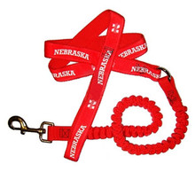 Nebraska Huskers Bungee Ribbon Pet Leash