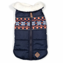 Aspen Pet Dog Puffer Jacket - Navy