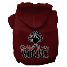 Gobble Til You Wobble Screen Print Dog Hoodie - More Sizes