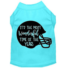 Most Wonderful Time Of The Year Screen Print Dog Shirt - More Colors