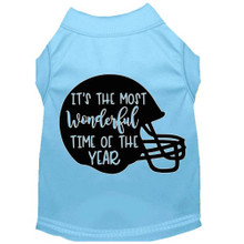 Most Wonderful Time Of The Year Screen Print Dog Shirt - More Colors