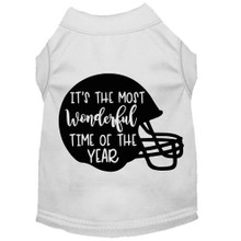 Most Wonderful Time Of The Year Screen Print Dog Shirt - More Colors