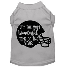 Most Wonderful Time Of The Year Screen Print Dog Shirt - More Colors