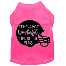 Most Wonderful Time Of The Year Screen Print Dog Shirt - More Colors