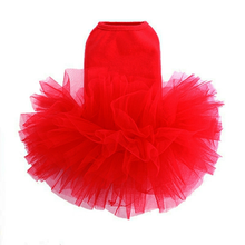 Puppy Angel Tutu Dog Dress - Red