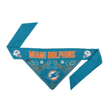 Little Earth Productions Miami Dolphins Pet Reversible Paisley Bandana 