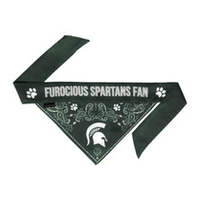 Little Earth Productions Michigan State Spartans Pet Reversible Paisley Bandana 